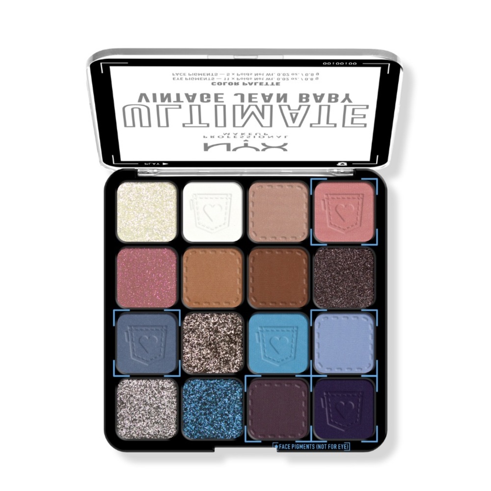 NYX Ultimate Color Shadow Palette Vintage Jean Baby
